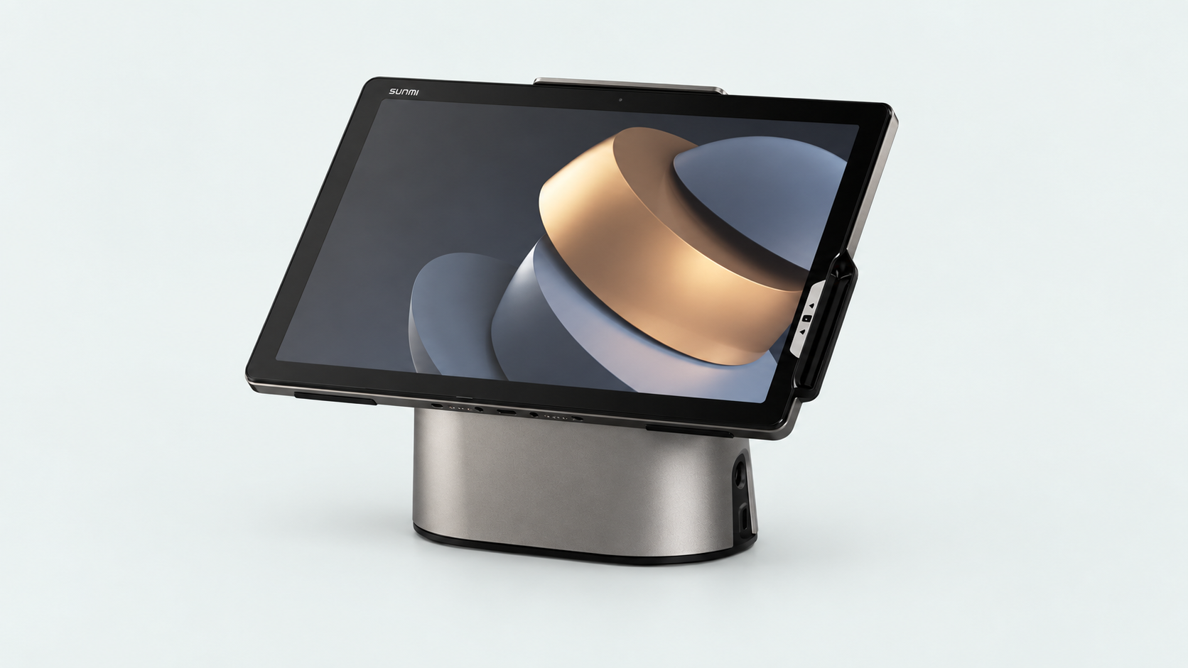 SUNMI CPad PAY with a countertop pivoting base